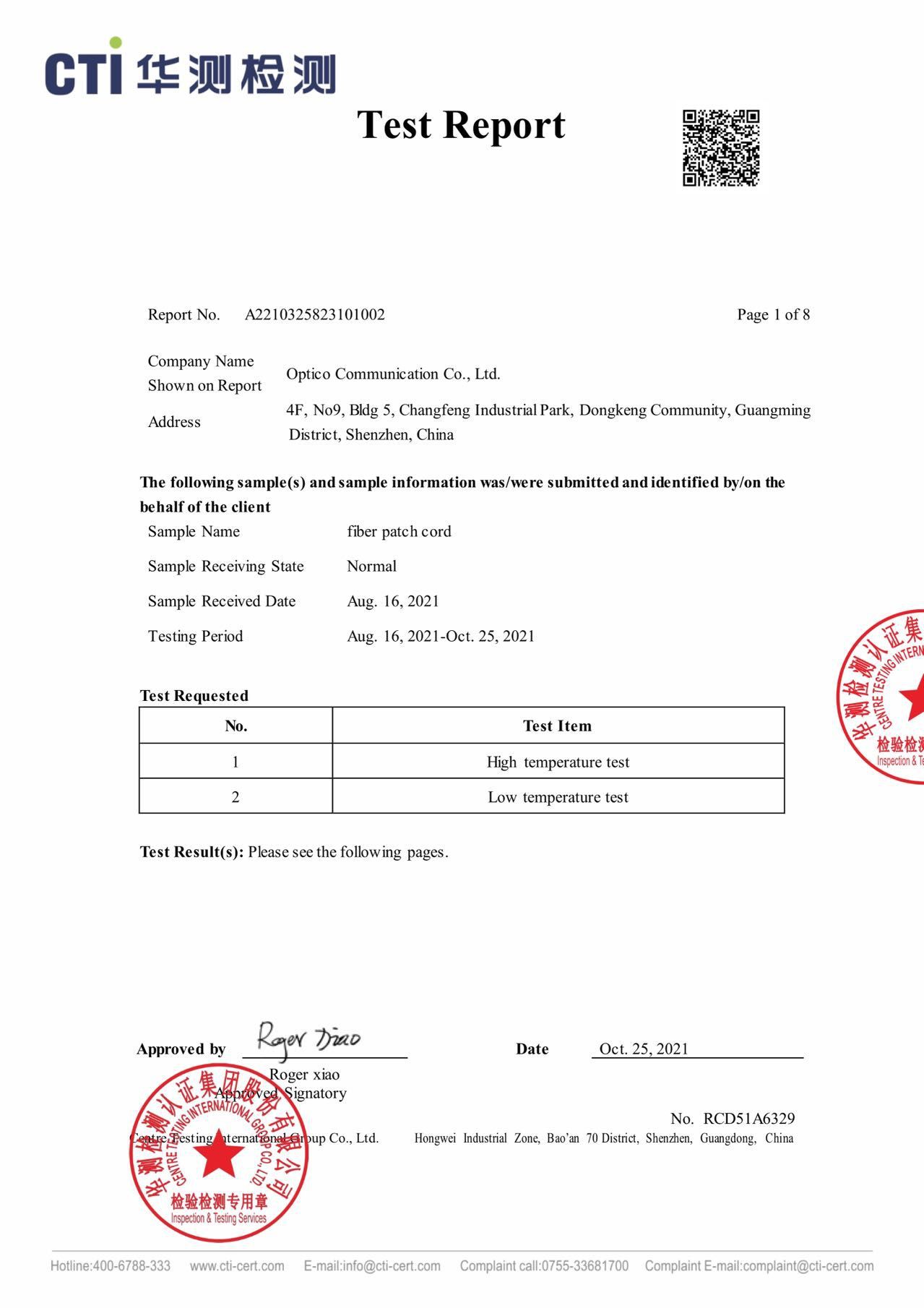 temperature cycle test