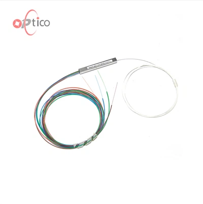 Разветвитель PLC с голым оптоволоконным кабелем 1x9